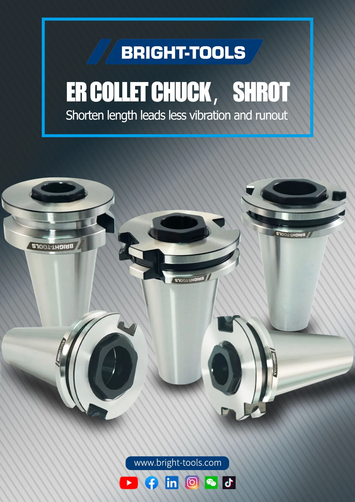 ER COLLET CHUCK, КОРОТКИЙ