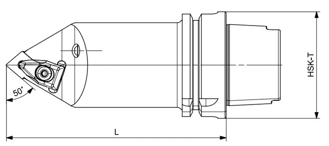 Технические характеристики токарного инструмента HSK-T DCMNN 50°/80°/50°