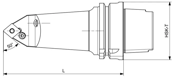 Технические характеристики токарного инструмента HSK-T PCMNN 50°/80°/50°