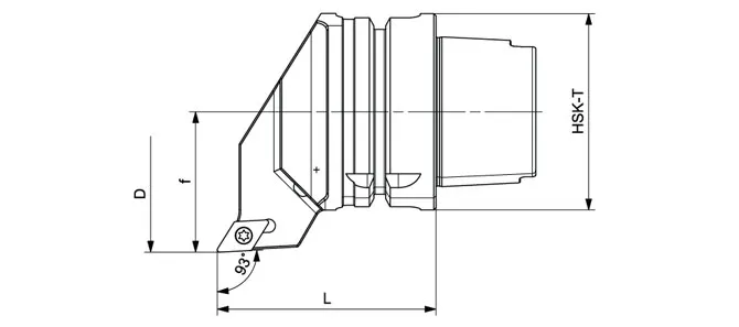 ТЕХНИЧЕСКИЕ ХАРАКТЕРИСТИКИ ТОКАРНОГО ИНСТРУМЕНТА HSK-T SDJCR | SDJCL 93°/55°