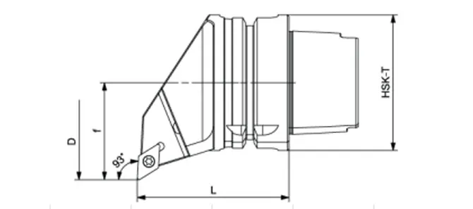 ТЕХНИЧЕСКИЕ ХАРАКТЕРИСТИКИ ТОКАРНОГО ИНСТРУМЕНТА HSK-T SDUCR | SDUCL 93°/55°