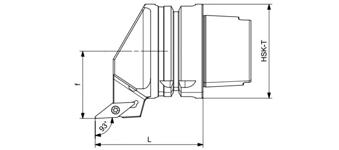 ТЕХНИЧЕСКИЕ ХАРАКТЕРИСТИКИ ТОКАРНОГО ИНСТРУМЕНТА HSK-T SVJBR | SVJBL | SVJCR | SVJCL 93°/35°